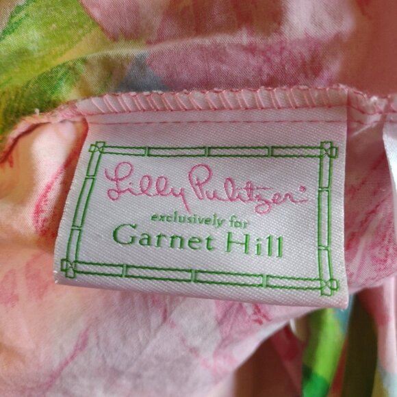 Lilly Pulitzer Garnet Hill TWIN DUVET First Impressions Hotty Roses *SEE - Picture 2 of 12
